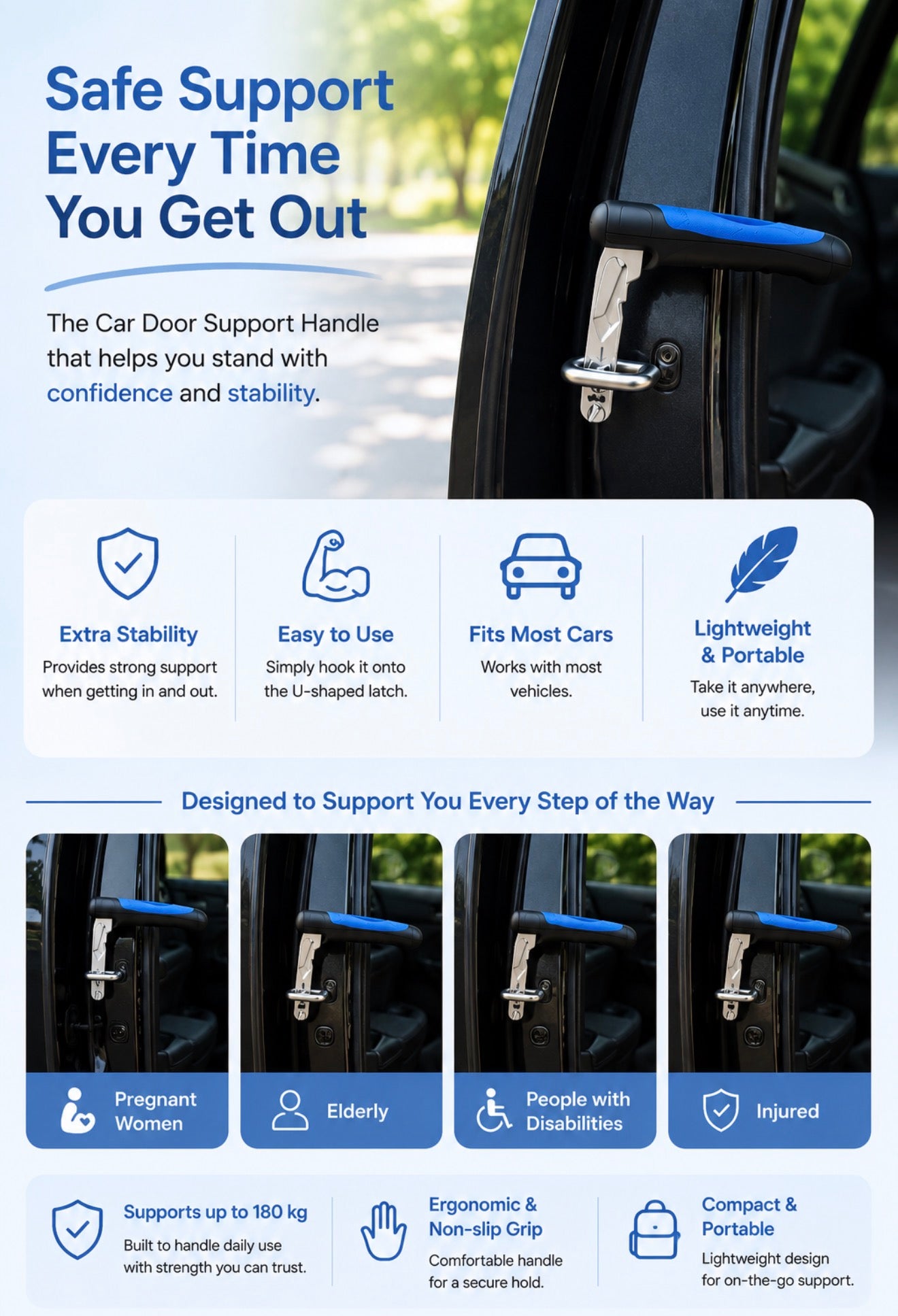 Car Mobility Handle — In & Out with Ease